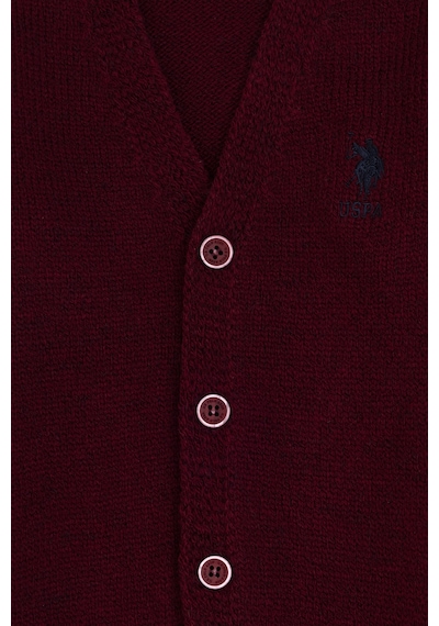 U.s. Polo Assn. Erkek Çocuk Bordo Hırka Triko 50317150-vr014 Bordo