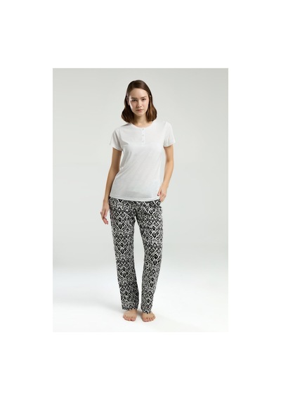 Arnetta Kadın Beyaz Pijama Takımı Ar3241-s-v2 Beyaz