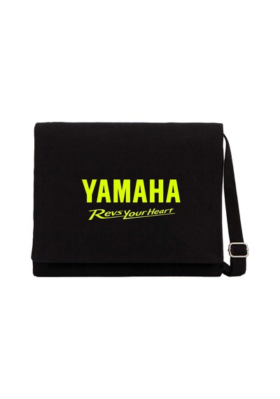Yamaha Revs Your Heart Siyah Kanvas Postacı Çantası