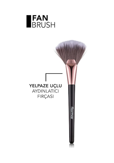 Flormar Yelpaze Uçlu Düz Aydınlatıcı Fırçası - Fan Brush - 011 - 8690604597765