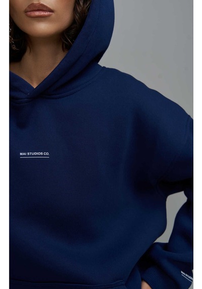 Mai Collection Mai Studios Co. Minimal Baskı Lacivert Eşofman Takım Lacıvert