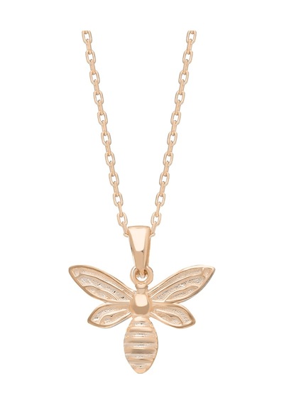 Bee Kolye 718919 Rose Gümüş