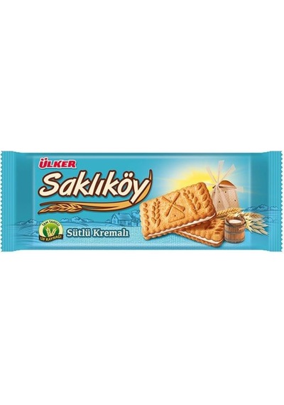 Ülker Saklıköy Sütlü Kremalı Bisküvi 100 G