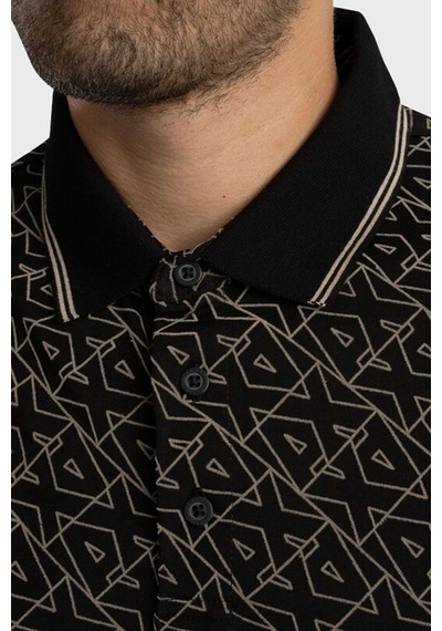 Armani Exchange Erkek Polo Yaka T Shirt Xm001883 Af10356 Fc196 Siyah Siyah