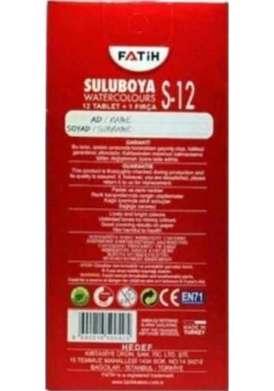 Sulu Boya - 12'li Diğer