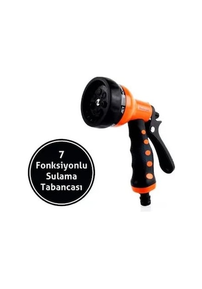 Otomatik 7 Fonksiyonlu Su Atabilen Sulama Tabancası Bahçe Oto