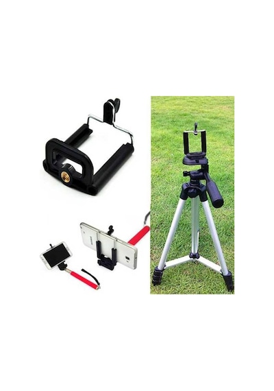 Gplus Gp140 Tüm Aksiyon Kamera Tripod Monopodlarıyla Uyumlu Telef Çok Renkli