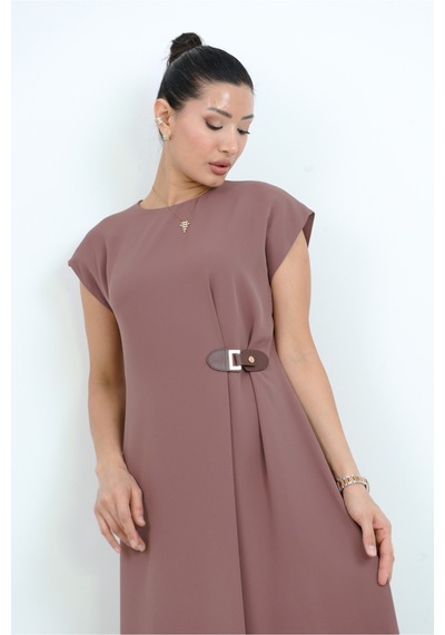 Dorne Moda A Kesim Midi Elbise - Düğün - Mezuniyet - Ofis Şıklığı Kahverengi Kahverengi Dorne Moda A Kesim Midi Elbise - Düğün - Mezuniyet - Ofis Şıklığı Kahverengi Kahverengi