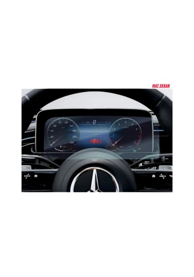 Mercedes E180 2024 Hayalet Gösterge Ve Yolcu Ekran Uyumlu Mat Ekran Koruyucu