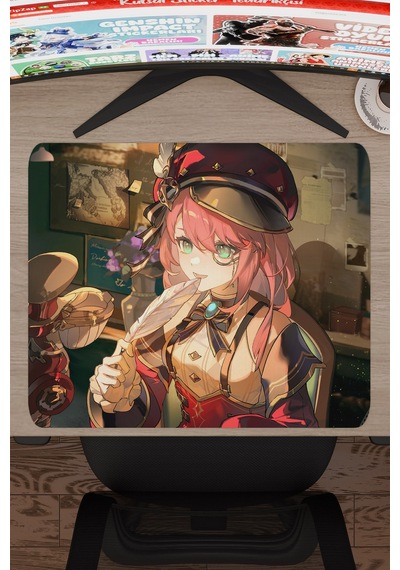 Charlotte Genshin Impact Anime Gacha V5 - 48x40 Xl Gaming Mouse Pad Fare Altlığı