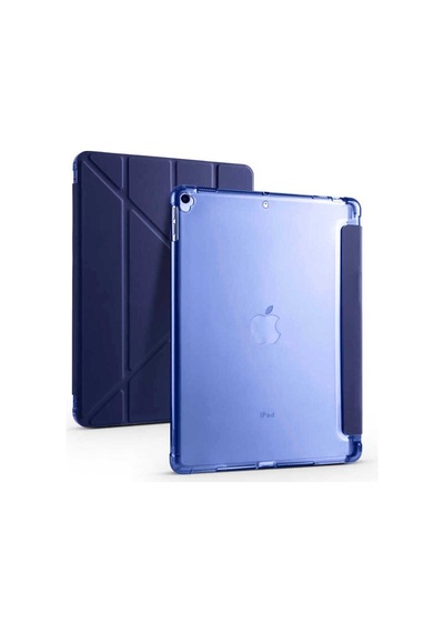 Apple Uyumlu iPad Pro 10.5 7.nesil Kılıf Zore Tri Folding Kalem Bölmeli Standlı Kılıf Kapaklı Kılıf