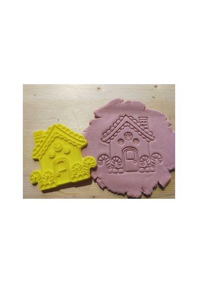 Şekerli Ev Kurabiye Kalıbı - 2 Parça 9x8 Cm Gıdaya Uygun Diğer