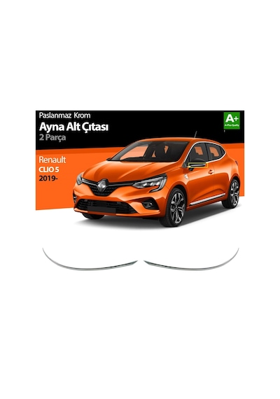 Renault Clio 5 Krom Ayna Alt Çıtası 2 Prç. 2019 Ve Üzeri