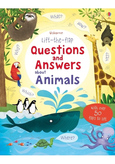 Penguin Books Lift-the-flap Questions and Answers About Animals Board Book Katie Daynes