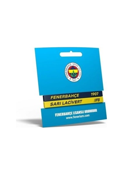 Fenerbahçe Lisanslı 2'li Sarı Lacivert Bileklik Hediyelik Kutulu 001