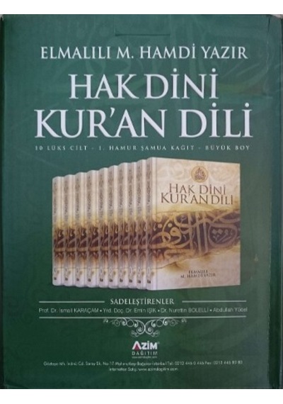 Hak Dini Kur'An Dili Tefsiri - Elmalılı Hamdi Yazır 10 Cilt Şamua