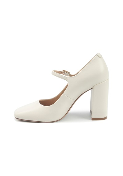 Nine West Edgar 5pr Kırık Beyaz Kadın Topuklu Ayakkabı 000000000102012084 Beyaz
