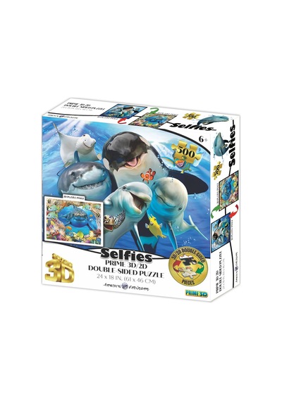 Prime 3d Okyanus Balıkları Ve Köpekbalığı Selfie Çift Taraflı Puzzle 500 Parça 37526 Prime 3d Okyanus Balıkları Ve Köpekbalığı Selfie Çift Taraflı Puzzle 500 Parça 37526