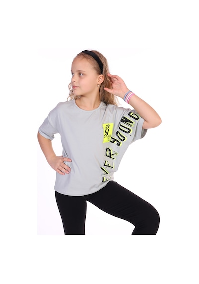 Toontoy Kids Toontoy Kız Çocuk Ever Young Baskılı Tişört Ekru