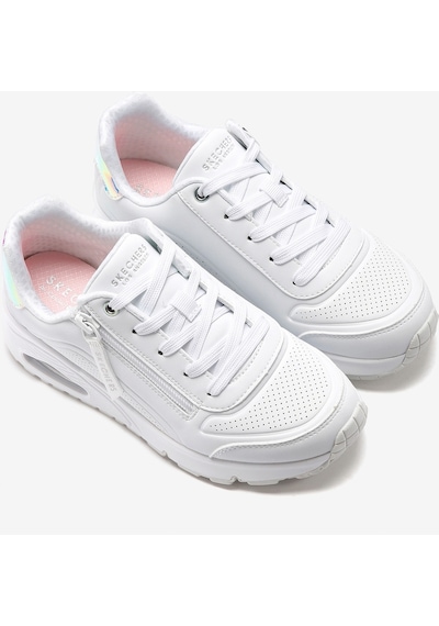 Skechers Uno Gen1 - Zip And Stride Büyük Kız Çocuk Beyaz Sneakers 310554l Wht Beyaz