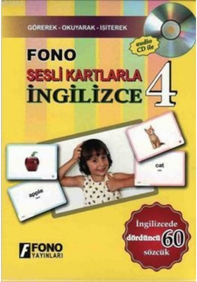 Fono Sesli Kartlarla İngilizce 4 (Cd'li)- Fono Yayınları