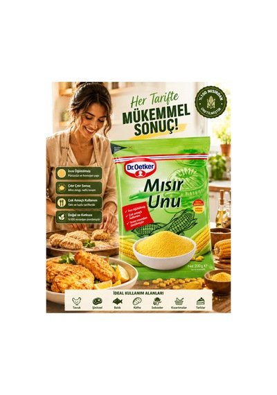Mısır Unu 200 G İnce Öğütülmüş %100 Mısırdan Üretilmiştir - 905653463