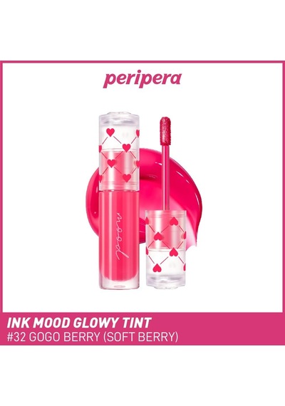 Kalıcı, Pigmentli, Parlak Bitişli Tint Ink Mood Glowy Tint 32 Gogo Berry Soft Berry