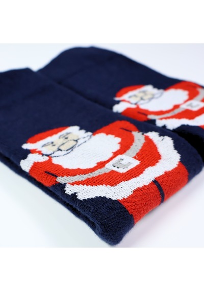 Carnaval Socks Siyah Noel Baba Desenli Havlu Çorap Çok Renkli