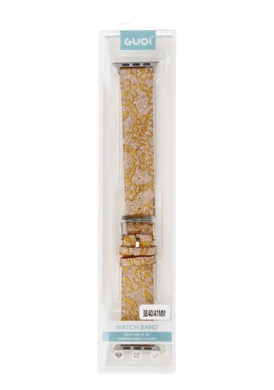 Apple Watch 38mm Creeper Desenli Kordon - Gold