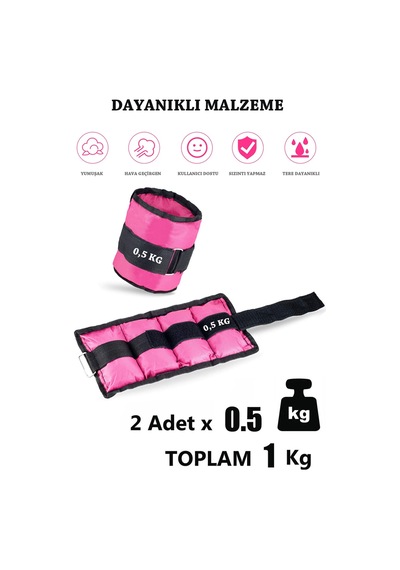 0,5 Kg Fuşya Deluxe Comfort El Ayak Ağırlığı Fuşya