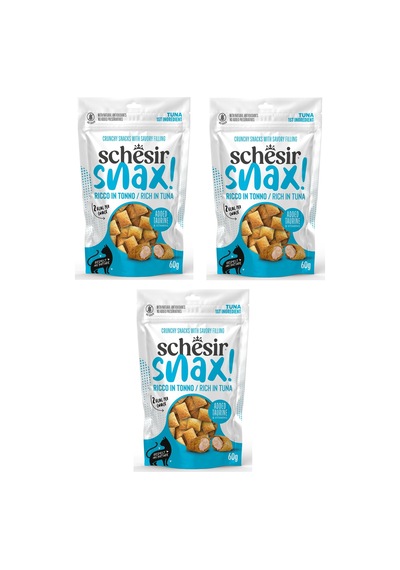 Schesir Snax Ton Balıklı Dolgulu Kedi Ödül Maması 60 G X 3 Adet