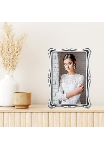 710246 710246 Gümüş Metal Romantik 4x6 Resim Çerçevesi