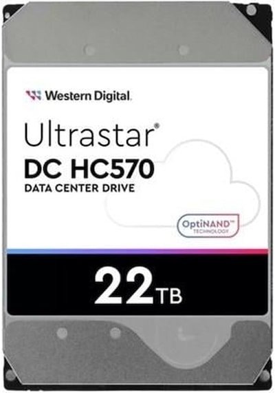 Wd 22tb Ultrastar Dc Hc570 0f48155 512mb 7200rpm Daatcentre Sas Disk