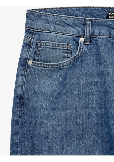 Koton Pamuklu Düz Paça Normal Bel Straight Fit Jean Pantolon - Mark Jean Orta İndigo 6sam40161nd Koton Pamuklu Düz Paça Normal Bel Straight Fit Jean Pantolon - Mark Jean Orta İndigo 6sam40161nd