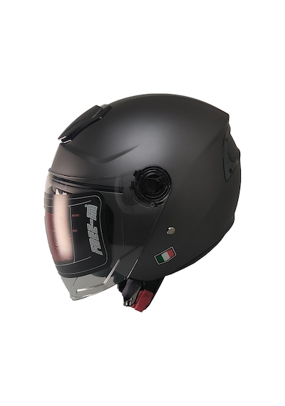 Motosiklet Açık Kask - Ultra Hafif 820gr - Ece Belgeli- Buff Hediyeli Gri