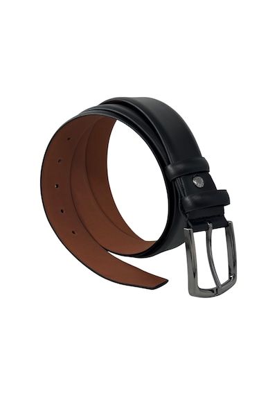 Süzer Deri %100 Hakiki Deri Düz Model 4 Cm. Tokalı Klasik Erkek Kemer Siyah