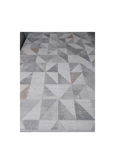 Forza Akrilik İplik Dokuma 200x290 6m2 Halı Gri - Krem - Bej