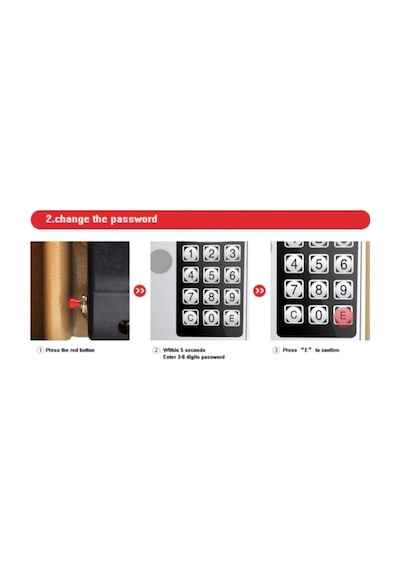 Şifreli Çelik Kasa - Mini Şifreli Elektronik Çelik Kasa - 23 X 17