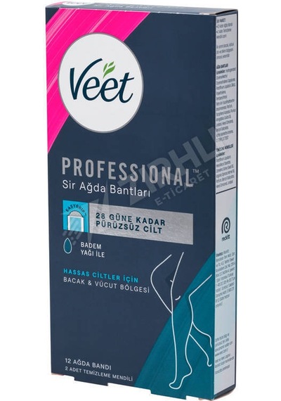 3 Adet Veet Professıonal Ağda Bandı Hassas 12'li