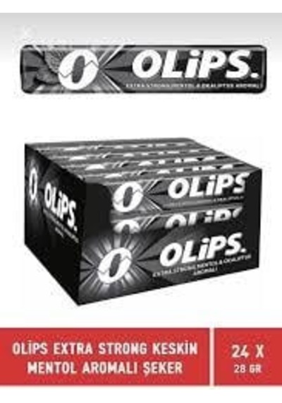 Olips Mentol Extra Strong Okaliptus Aromalı Bonbon Şekerleme 28 G 24 Adet-26