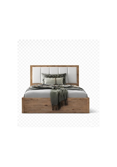 Zitaa Tek Kişilik Başlıklı Karyola 90x190 Modern Tasarım Yatak Karyolası