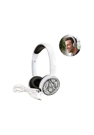 Shm7110u Beyaz Kablolu Mikrofonlu Kulaklık