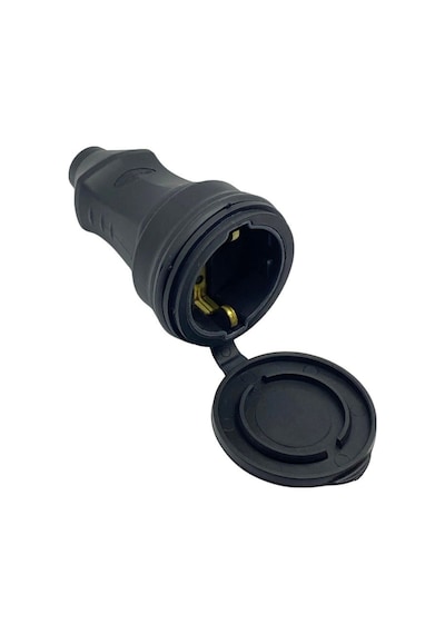 220v-240v Dişi Fiş Priz 1x16a Kauçuk Topraklı Seyyar