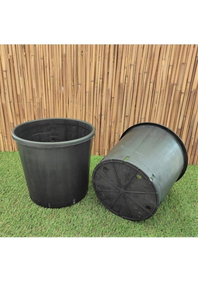 Asenya Üretim Saksısı 3 Adet 14 Lt 28x27 Cm Plastik Saksı Siyah Üretim Saksı Bitki Üretim Saksısı Diğer