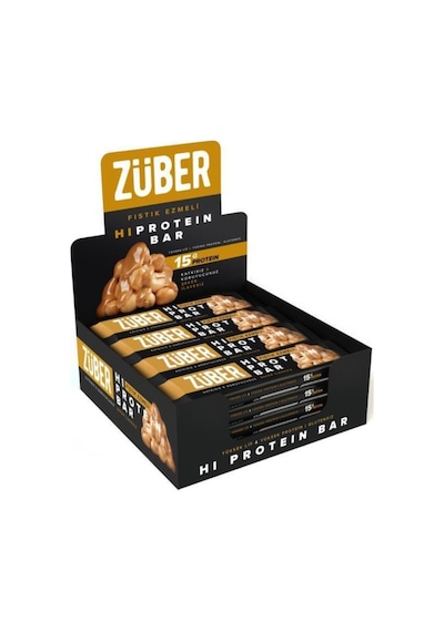 Züber Fıstık Ezmeli Yüksek Protein Bar 45 G - 12 Adet X 45Gr Züber Fıstık Ezmeli Yüksek Protein Bar 45 G - 12 Adet X 45Gr