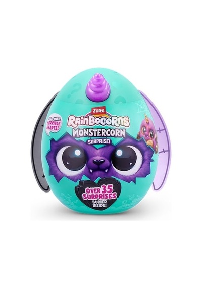 Raınbocorn Monstercorn Surprız Pelus-9297 Mor Boynuz