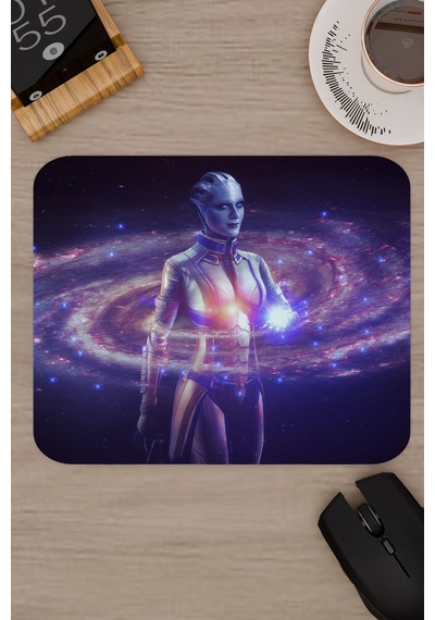 Mass Effect Kaymaz Dikişli Kauçuk Oyuncu Mousepad V4 - 22x18 Gaming Mouse Pad Fare Altlığı