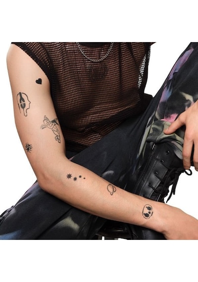 Airbrush Tattoo Rüya Modelleri Spray Tattoo Geçici Siyah Sprey Dövme Seti Siyah