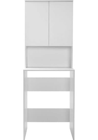 Çamaşır Makinesı Dolabı-Mat Beyaz 65X182X60 Cm Gxyxd Beyaz