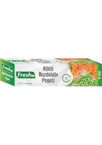 Fresh-up Kilitli Buzdolabı Poşeti 19x25cm 10'lu 7009